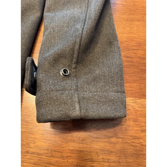 Medium Prana Elkton Jacket Hooded Winter Double Breasted Pea Coat Green - Picture 8 of 12